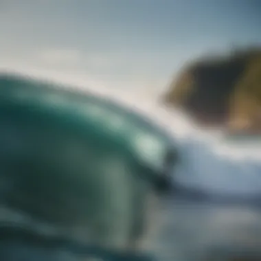 Surfer Catching a Wave at Uluwatu