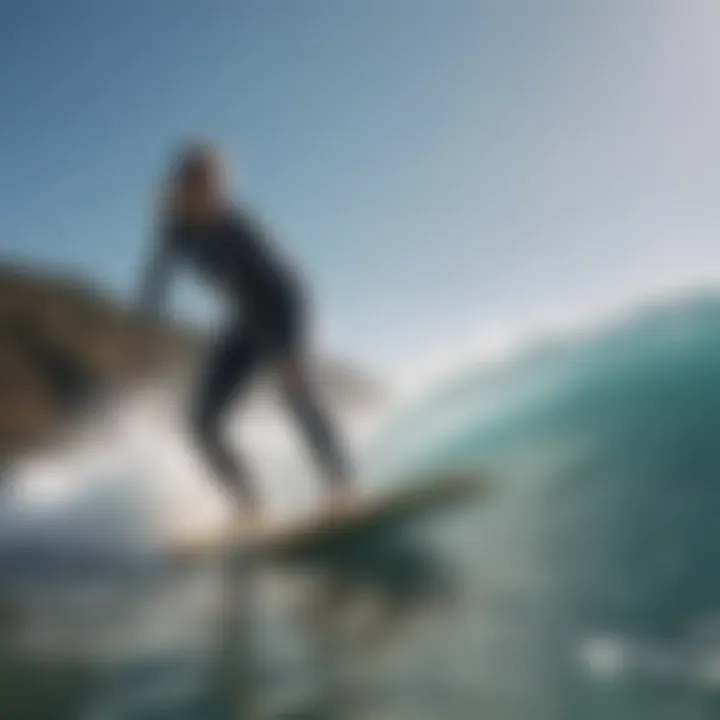 Surfer Testing Motorized Fins