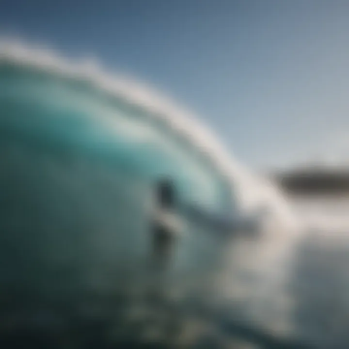 Surfer Testing Wave Power