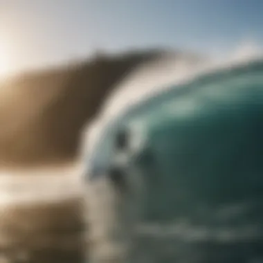 Surfer navigating the waves at Black's Beach