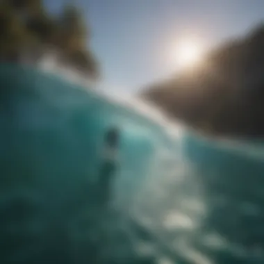 Surfer's View of Crystal Clear Waters