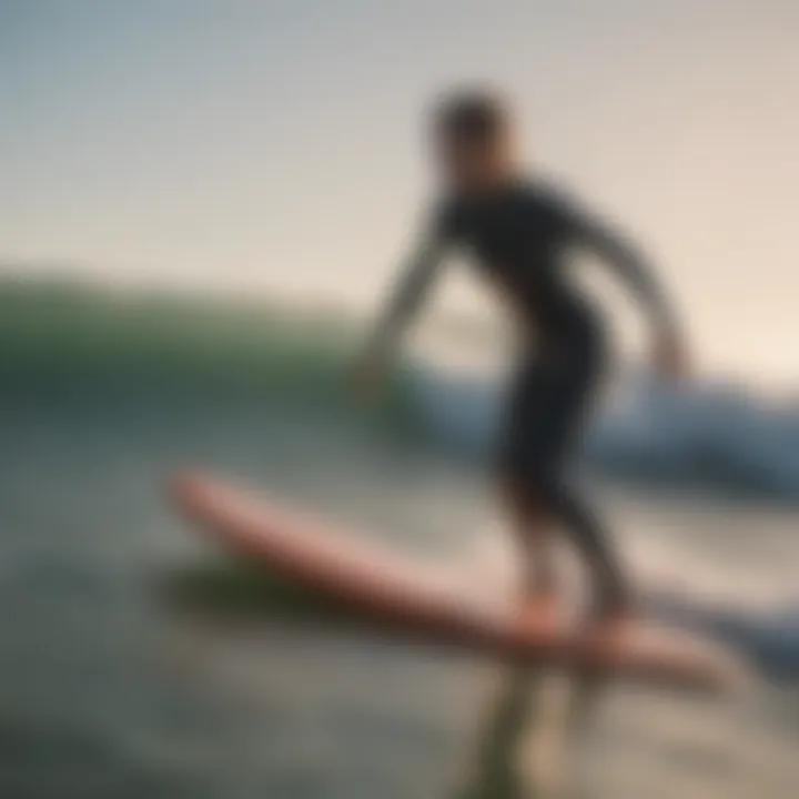 Beginner surfing lesson in Galveston