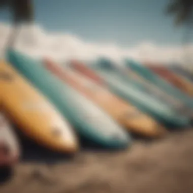 A lineup of eco-friendly surfboards