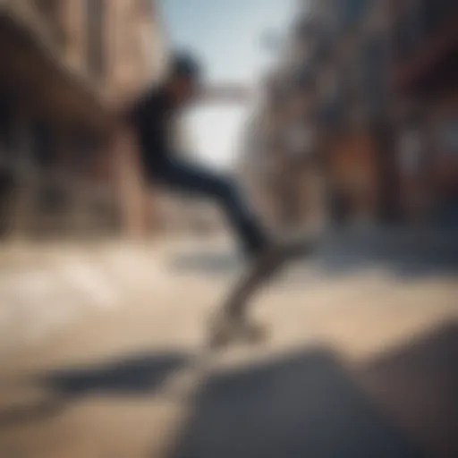 A skateboarder performing a trick in a mini pipe