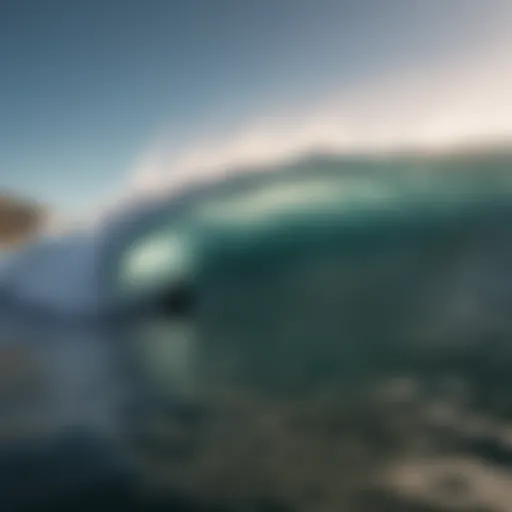 A breathtaking ocean wave showcasing the perfect surfing conditions.