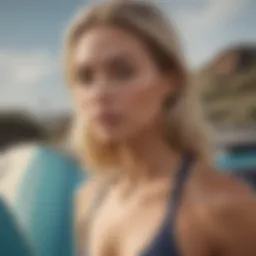 Vintage surf wear showcasing early designs and styles