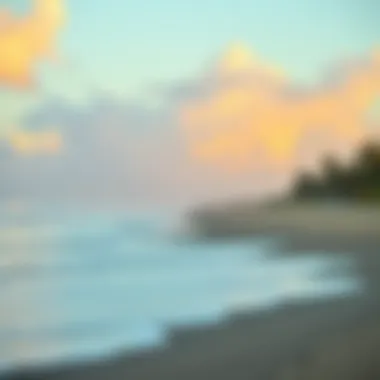 Peaceful beach setting for relaxation