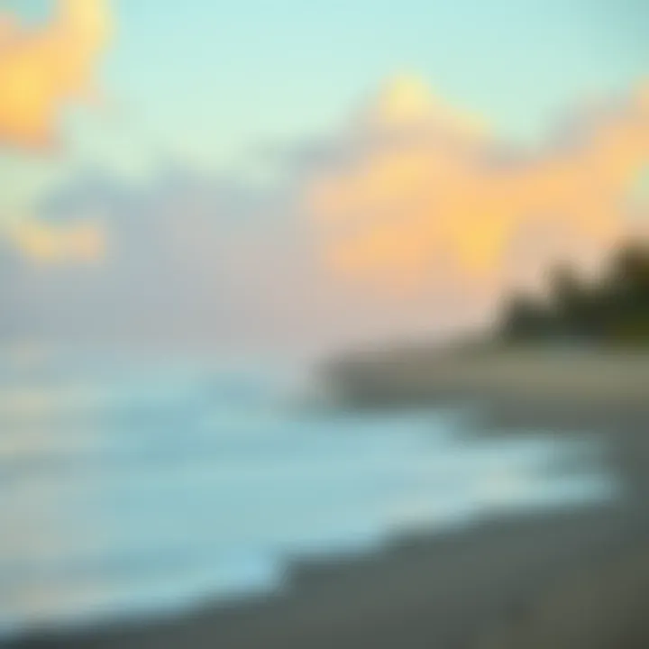 Peaceful beach setting for relaxation