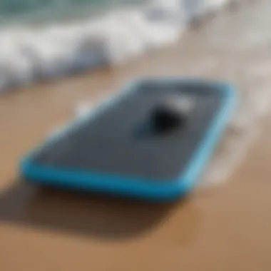 Close-up view of the jet boogie board's advanced design features