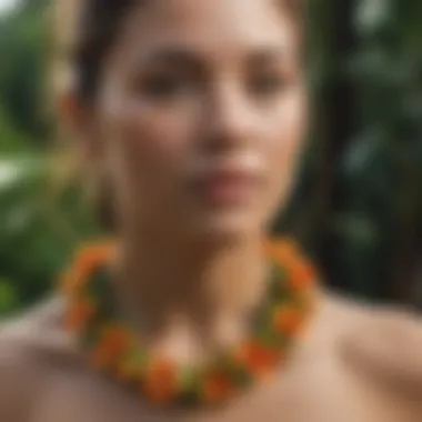 Traditional Ti Leaf Lei Necklace