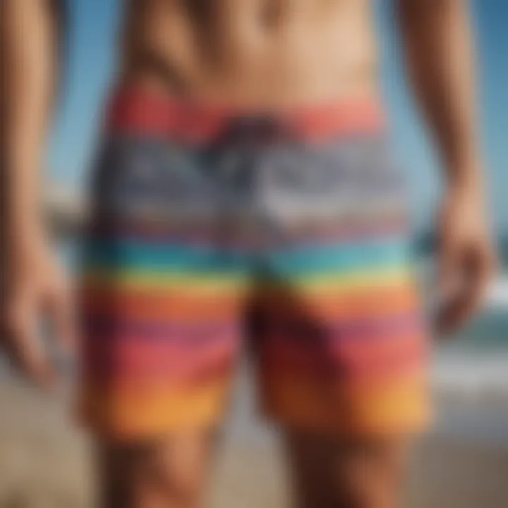 Colorful and vibrant patterns of affordable board shorts