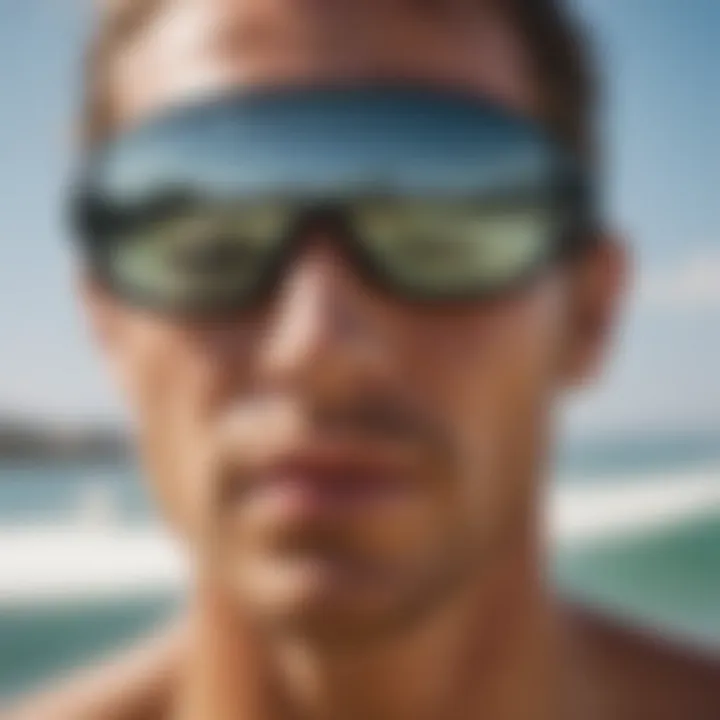 Water-resistant nose sunblock for surfboarding