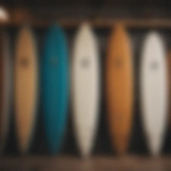 Selection of high-quality surfboards for rent in Waikiki