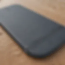 Close-up view of a hard bottom boogie board showcasing its sleek design