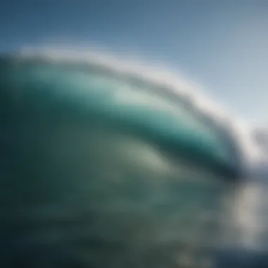 Visual representation of ocean swell patterns