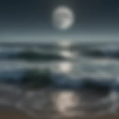 Lunar phases and their influence on ocean tides