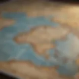 A detailed antique world map showcasing historical geography.