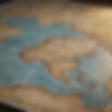 A detailed antique world map showcasing historical geography.