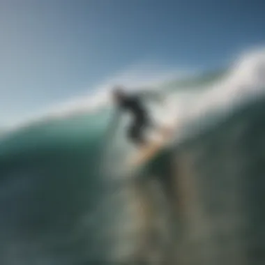 Wardo surfboard in action on vibrant waves, illustrating its performance characteristics.