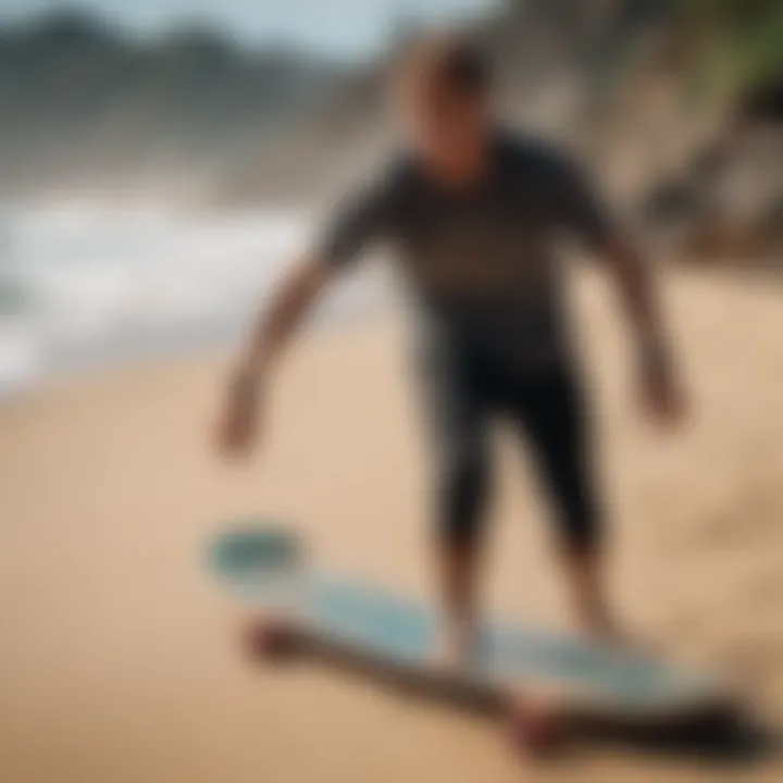 Longboard crafted from sustainable materials for eco-conscious surfers