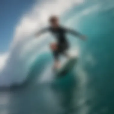 Rider performing a stylish carve on the wave