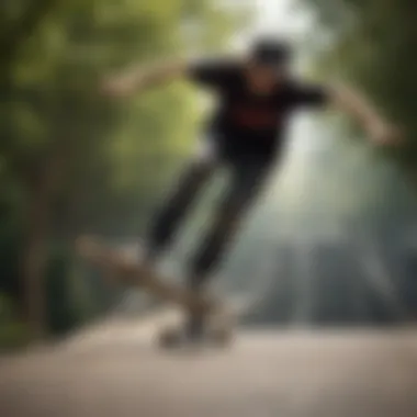 Skateboarder showcasing a boardslide trick