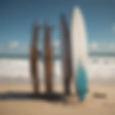 Versatile Vertical Surfboard Rack