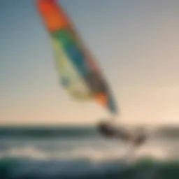 Vibrant Kiteboarding Kite in Motion