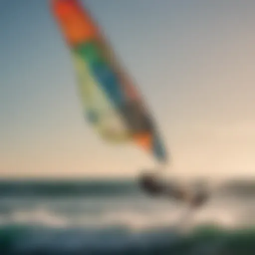 Vibrant Kiteboarding Kite in Motion