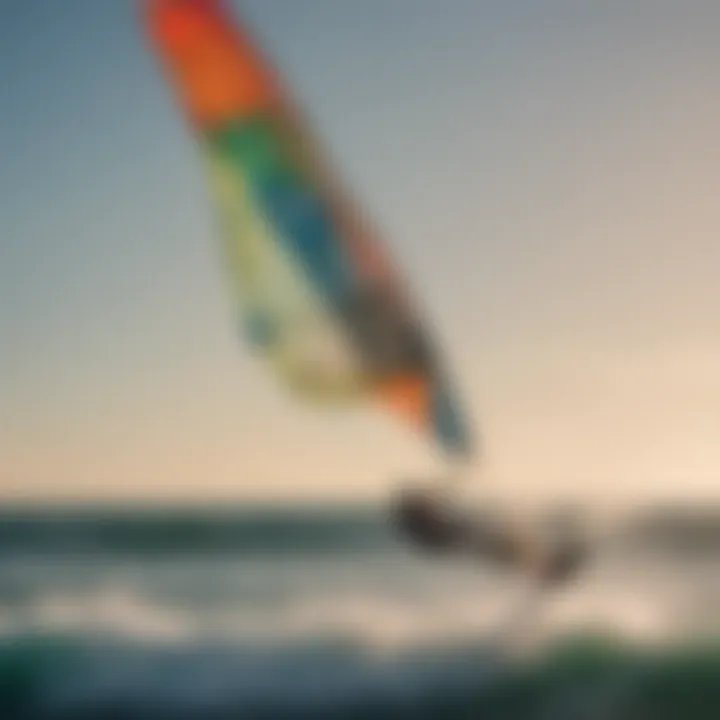 Vibrant Kiteboarding Kite in Motion