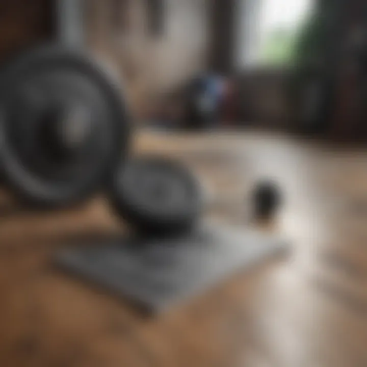 Weightlifting Equipment on Wooden Floor