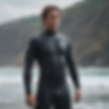 Wetsuit material close-up